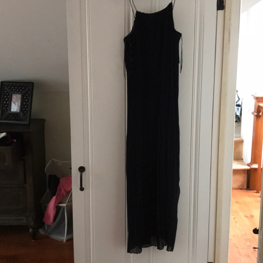 Country Road pleated navy dress